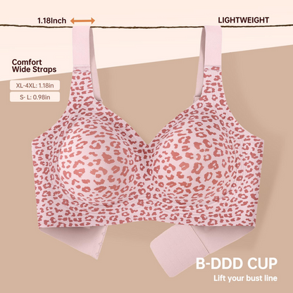 🏆LAST DAY SALE 70% OFF 🔥Super Firming Leopard Print Jelly Bra | Women Wirefree Bras 👍No More Sagging Breasts